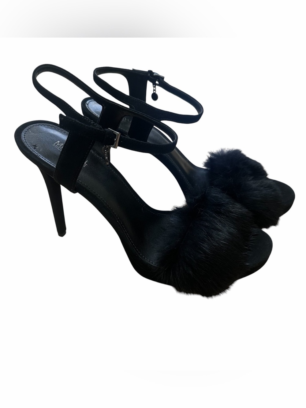 Michael Kors Black Rabbit Fur Heels
